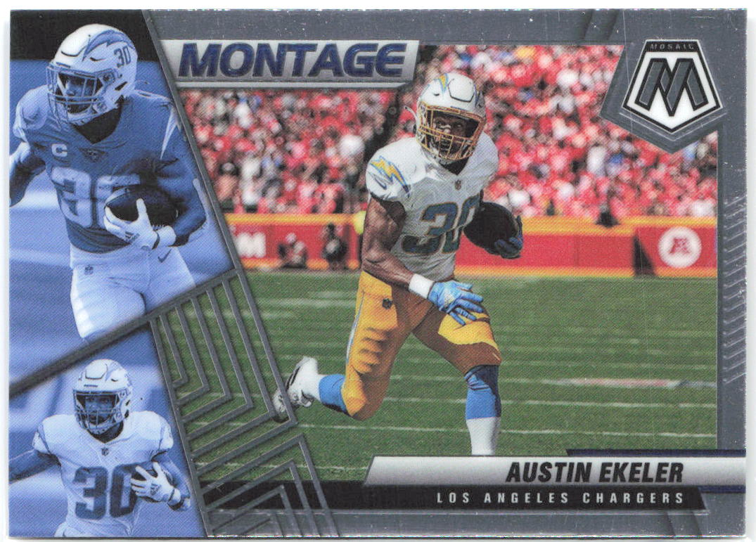 Austin Ekeler Panini Mosaic - Montage M-25 2022 Los Angeles Chargers