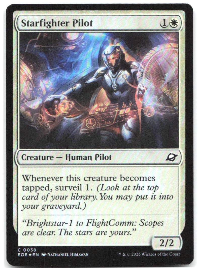 Starfighter Pilot Foil C Edge of Eternities 38 NM Nathaniel Himawan