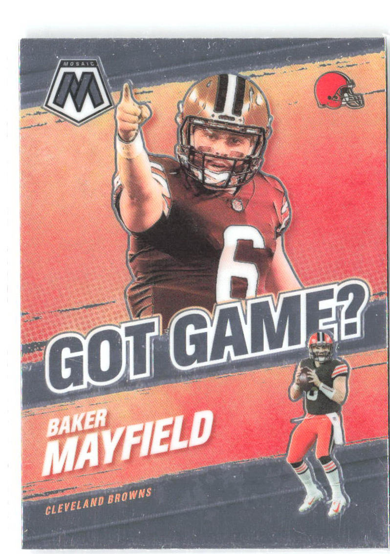 Baker Mayfield Panini Mosaic - Got Game? GG-7 2021 Cleveland Browns