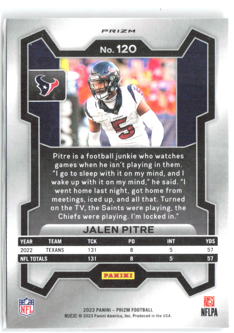 Jalen Pitre Panini Prizm - Silver 120 2023 Houston Texans