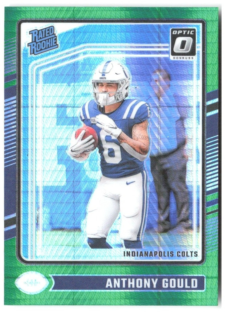 Anthony Gould Donruss Optic - Green Hyper 205 2024 Indianapolis Colts