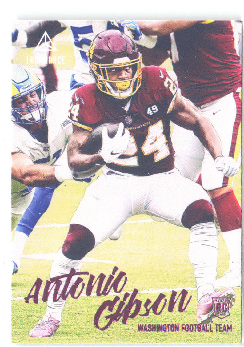 Antonio Gibson Panini Chronicles - Luminance Update Rookies Pink 223 2020
