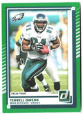 Terrell Owens Donruss - Press Proofs Green 26 2025 Philadelphia Eagles