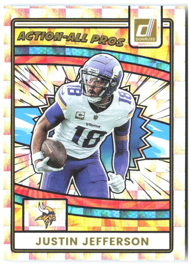 Justin Jefferson Donruss - Action-All Pros AAP-JJE 2025 Minnesota Vikings