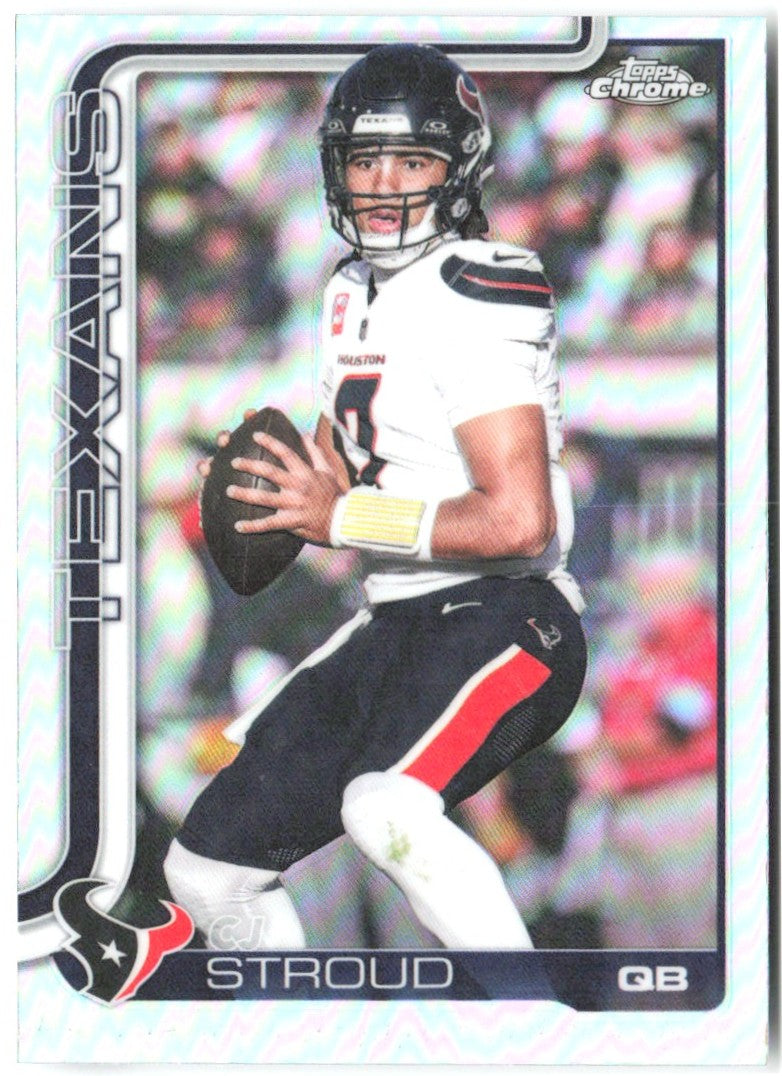 CJ Stroud Topps Chrome - Refractor 119 2025 Houston Texans