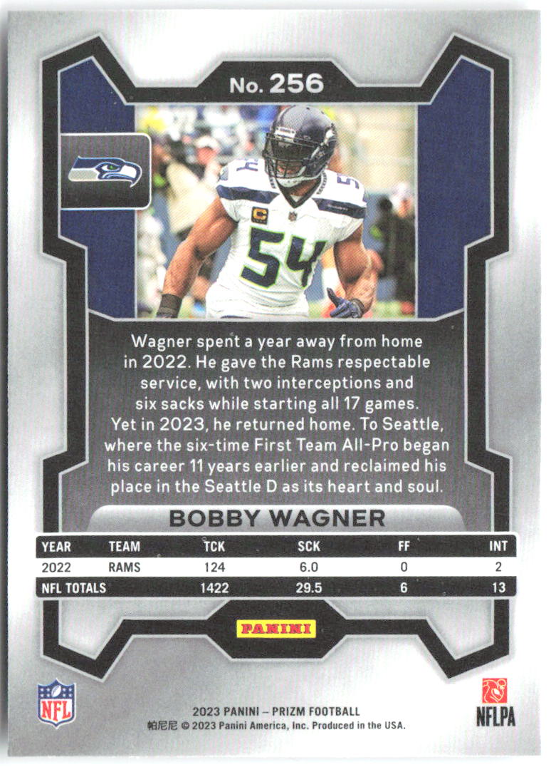 Bobby Wagner Panini Prizm 256 2023 Seattle Seahawks