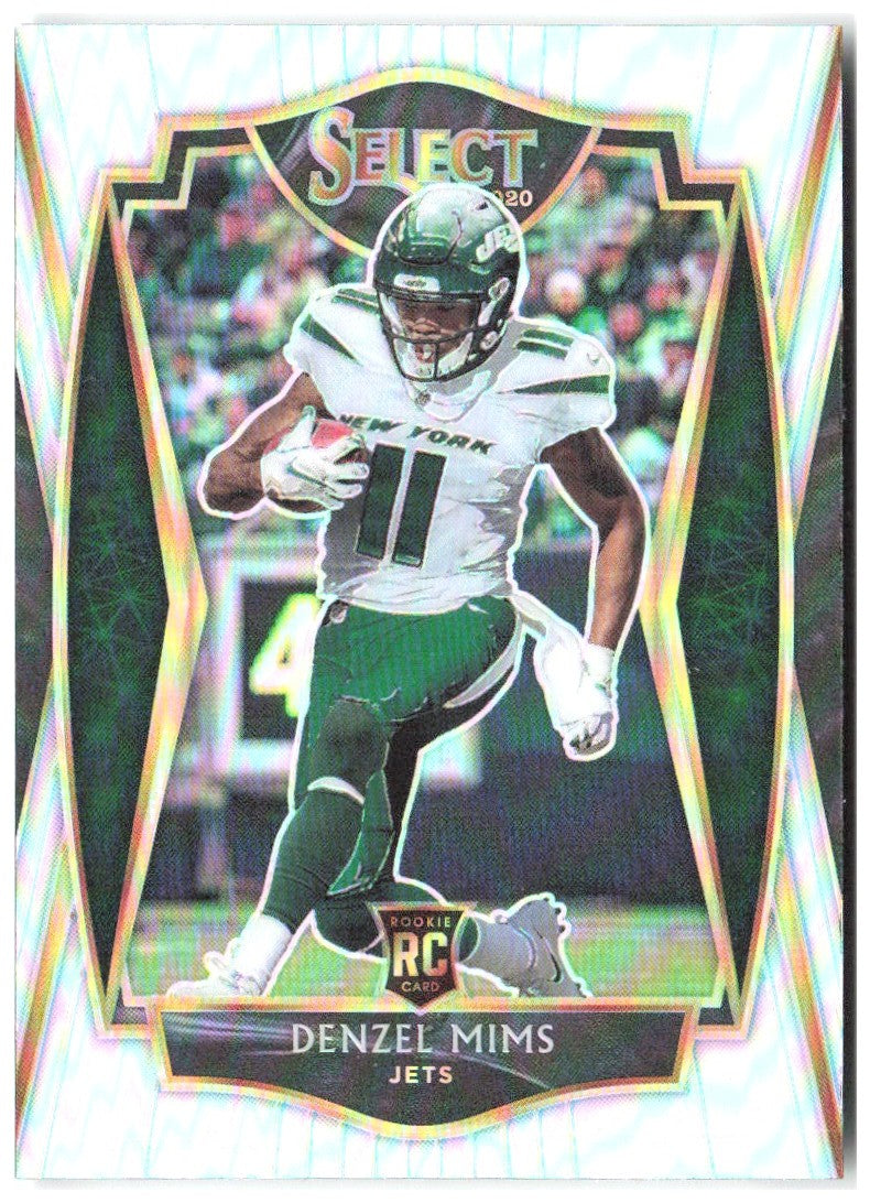 Denzel Mims Panini Select - Silver Prizm 163 2020 New York Jets