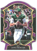 James Morgan Panini Select - Purple Prizm Die Cut 84 2020 New York Jets