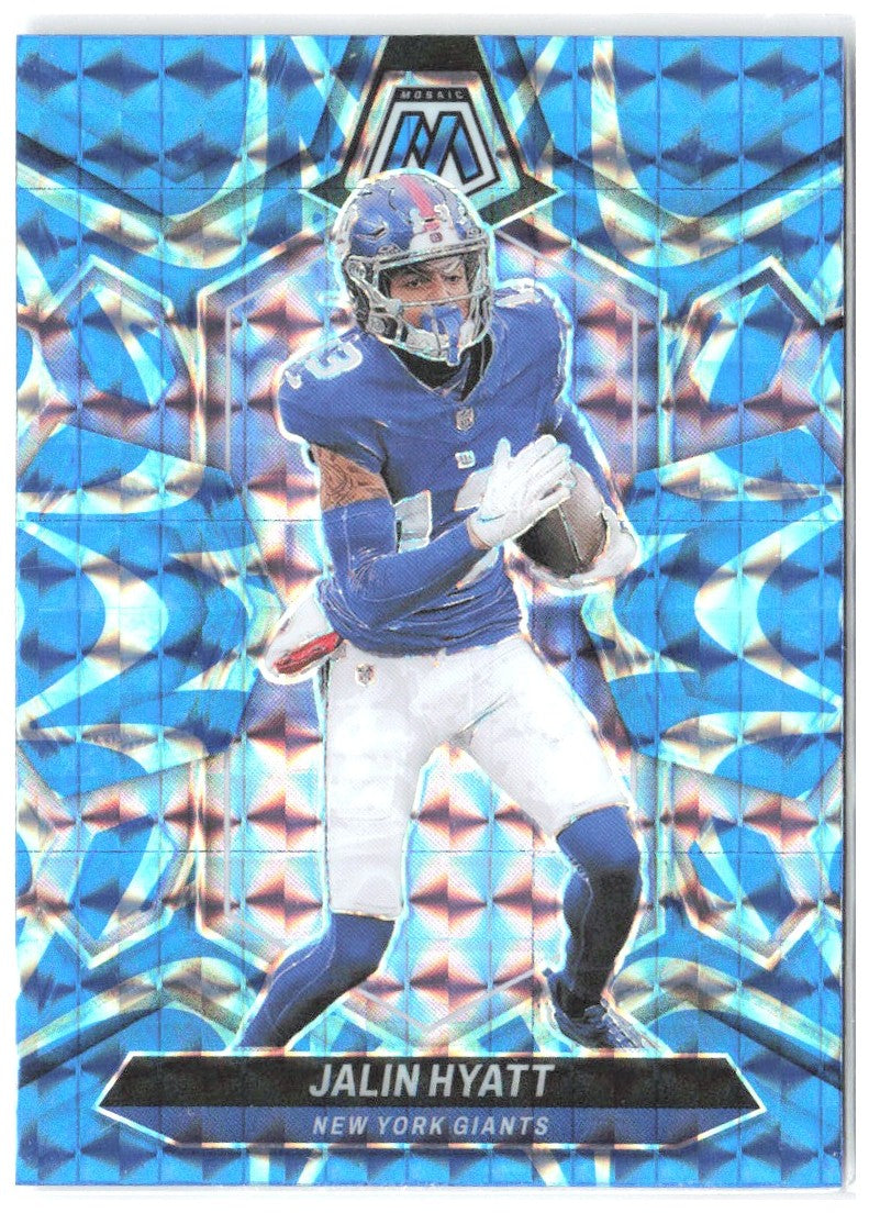 Jalin Hyatt Panini Mosaic - Mosaic Reactive Blue 164 2024 New York Giants