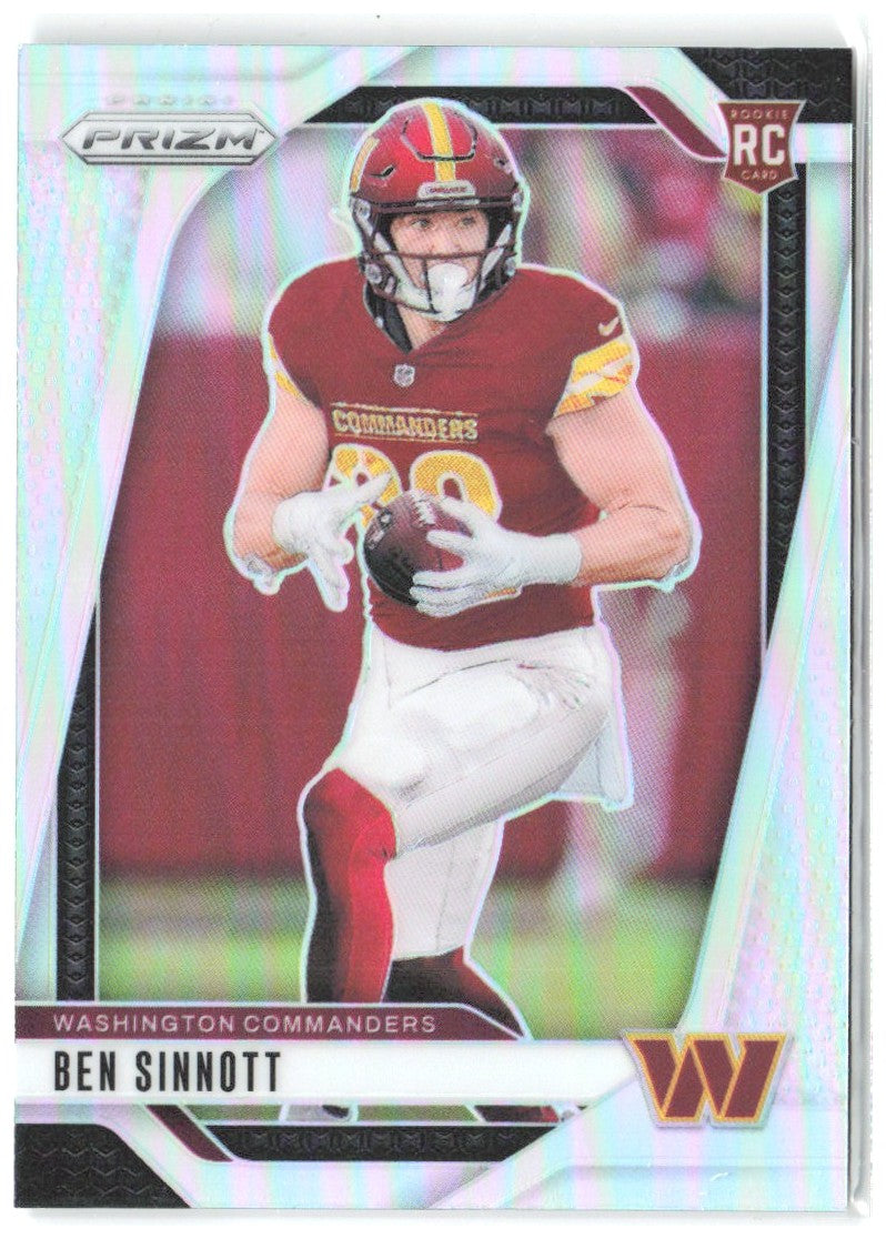 Ben Sinnott Panini Prizm - Silver 307 2024 Washington Commanders