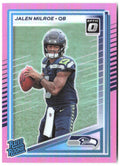 Jalen Milroe Donruss Optic - Pink 253 2025 Seattle Seahawks
