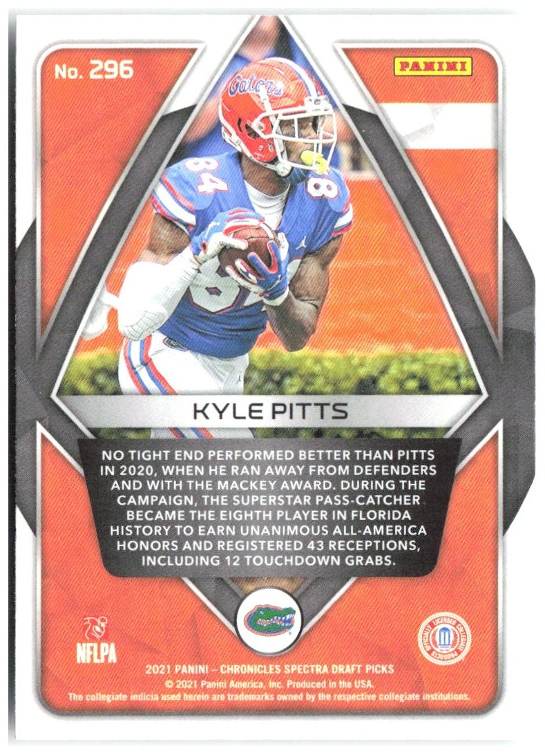 Kyle Pitts Panini Chronicles Draft Picks 296 2021 Florida Gators