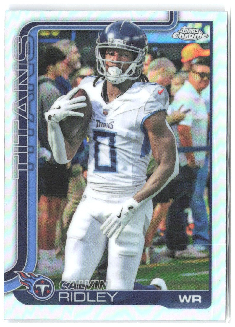 Calvin Ridley Topps Chrome - Prism Refractor 291 2025 Tennessee Titans