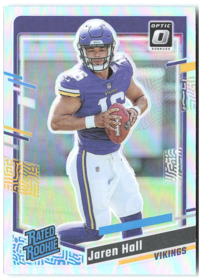 Jaren Hall Donruss - Optic Rated Rookie Holo Prizm 367 2023 Minnesota Vikings