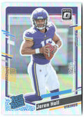 Jaren Hall Donruss - Optic Rated Rookie Holo Prizm 367 2023 Minnesota Vikings