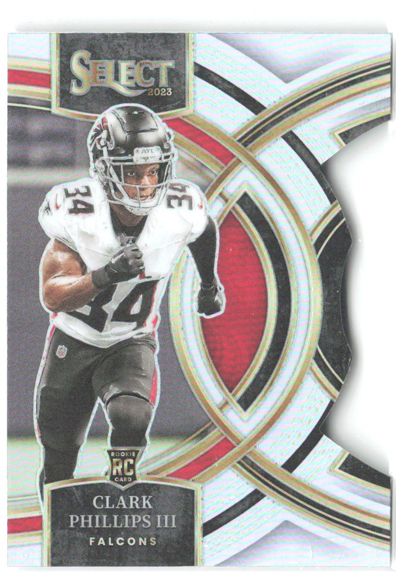 Clark Phillips III Panini Select Silver Prizms Die Cuts 109 2023 Atlanta Falcons