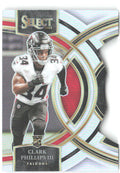 Clark Phillips III Panini Select Silver Prizms Die Cuts 109 2023 Atlanta Falcons