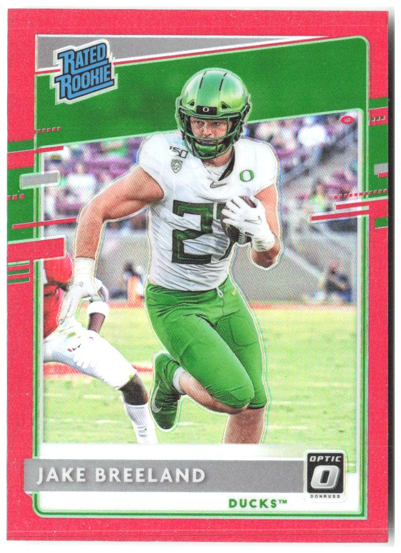 Jake Breeland Chronicles Optic Rated Rookies Draft Picks Red 14 2020 Oregon