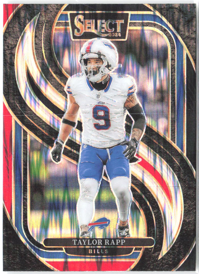 Taylor Rapp Panini Select - Black & Red Prizm Shock 195 2024 Buffalo Bills
