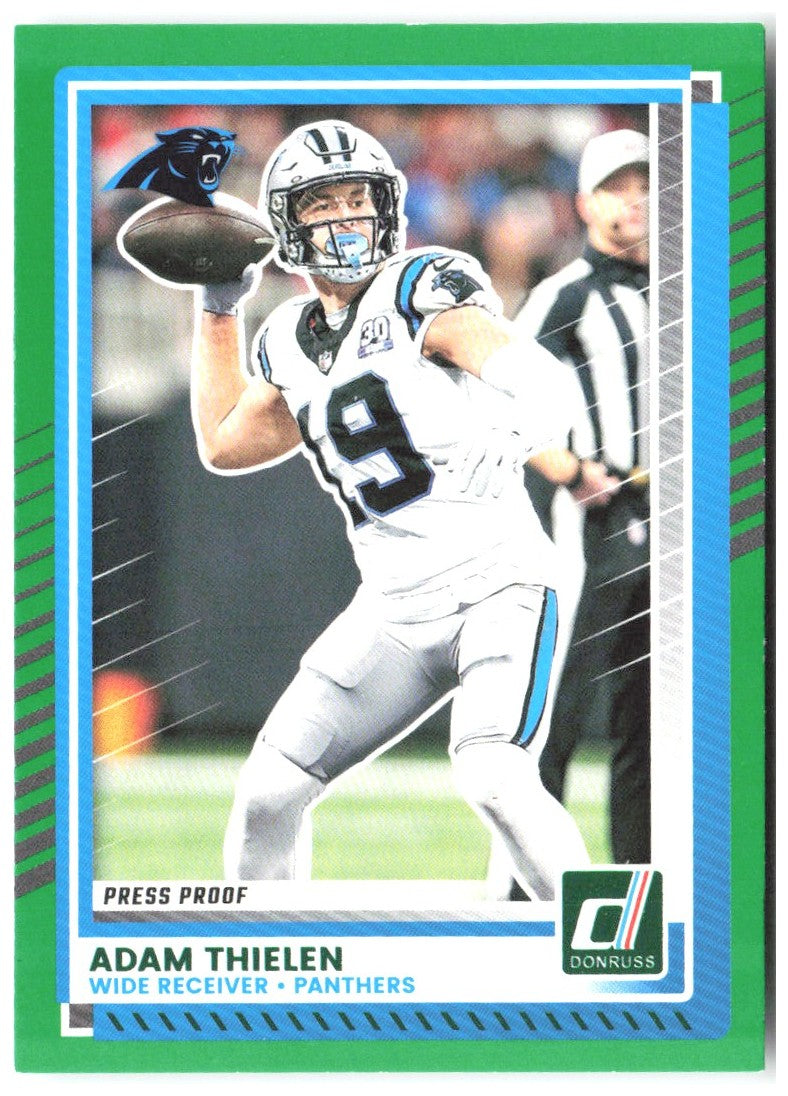 Adam Thielen Donruss - Press Proofs Green 257 2025 Carolina Panthers