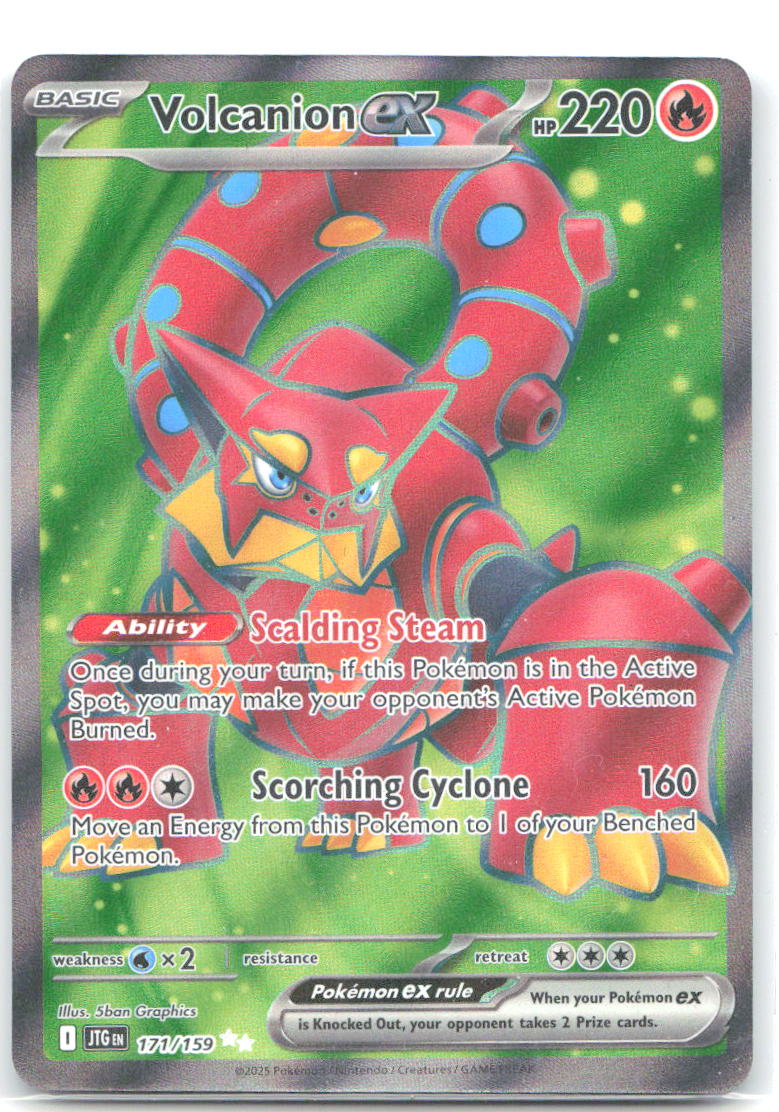 Volcanion ex Holo Ultra Rare SV09: Journey Together 171/159 NM 5ban Graphics