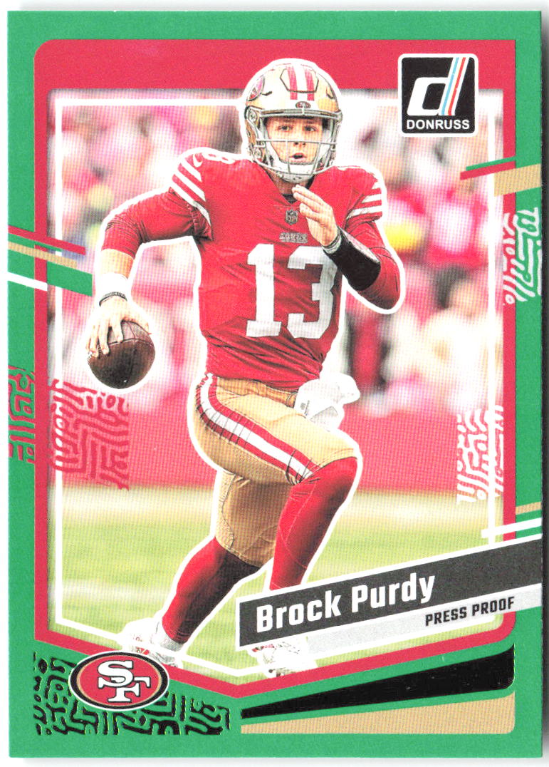 Brock Purdy Press Proof Green Donruss - Press Proof Green 266 NM