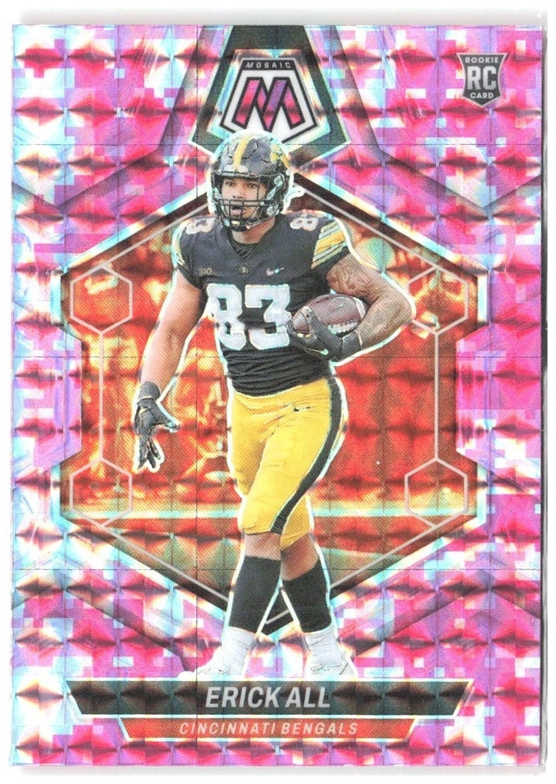 Erick All Panini Mosaic - Mosaic Camo Pink 382 2024 Cincinnati Bengals