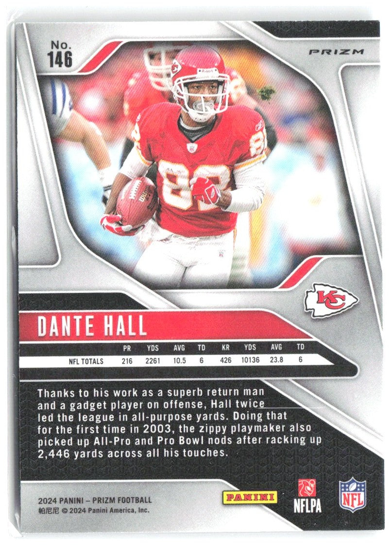 Dante Hall Panini Prizm - Silver 146 2024 Kansas City Chiefs