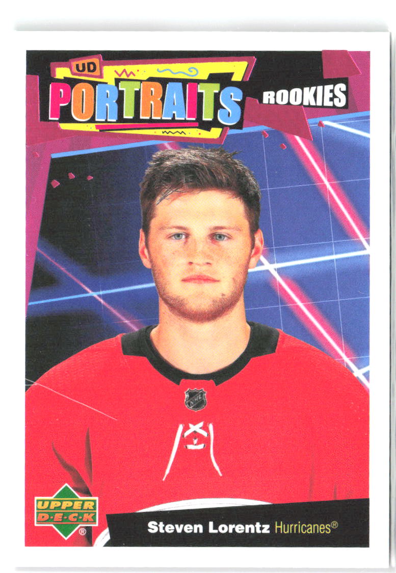 Steven Lorentz Upper Deck - UD Portraits P-56 2020-21 Carolina Hurricanes