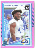 Josaiah Stewart Donruss - Optic Rated Rookies Pink 376 2025 Los Angeles Rams