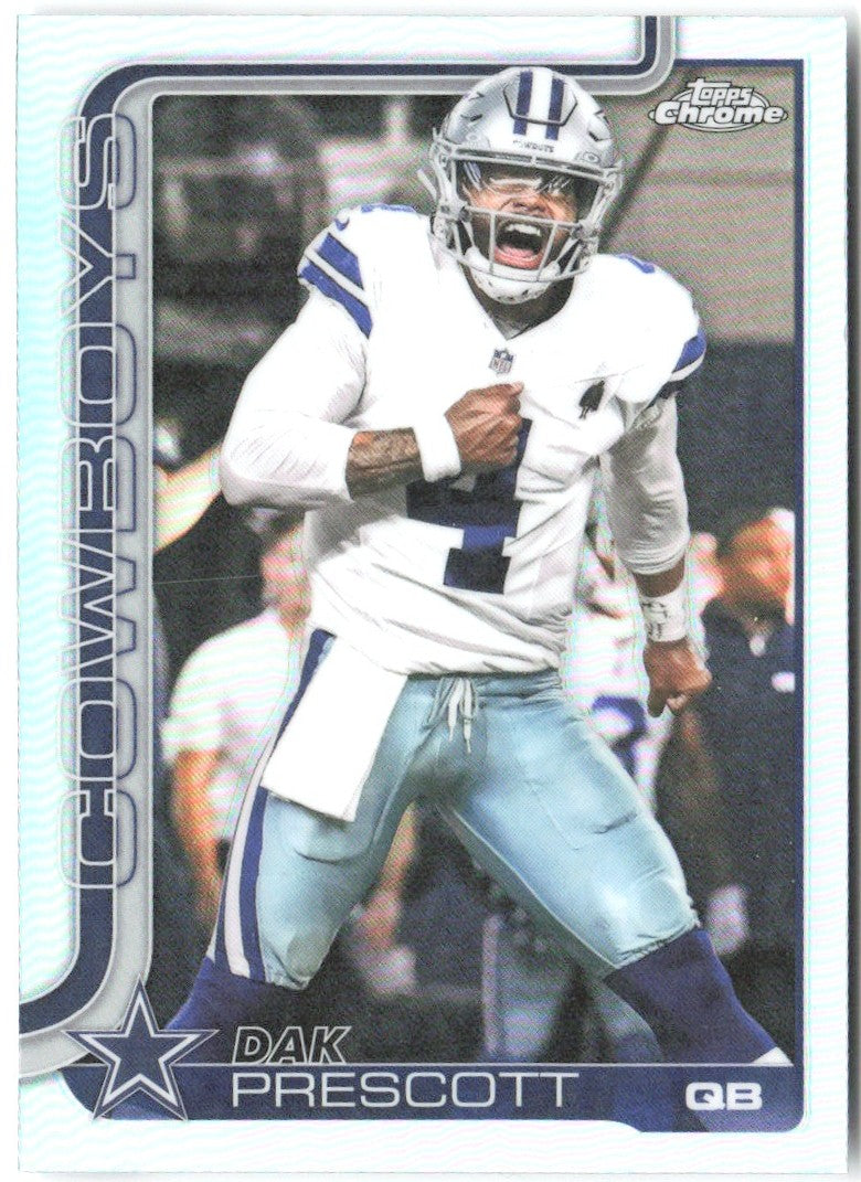 Dak Prescott Topps Chrome - Refractor 79 2025 Dallas Cowboys