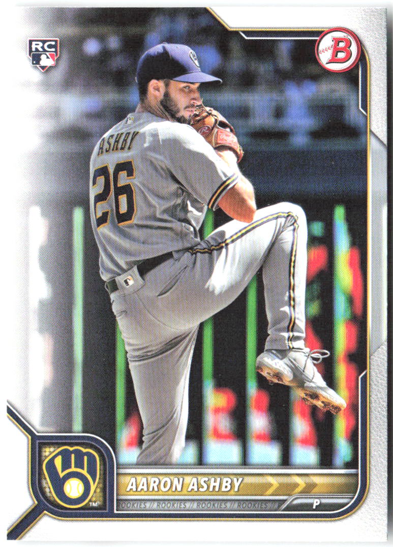 Aaron Ashby Bowman 21 2022 Milwaukee Brewers RC