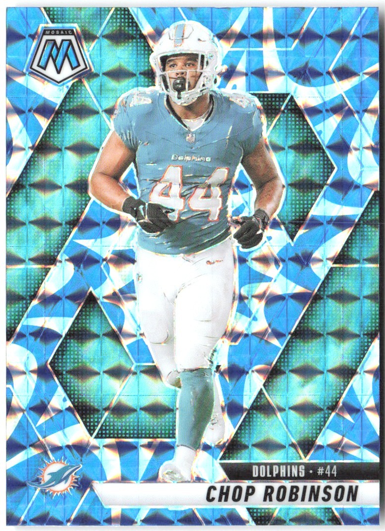Chop Robinson Panini Mosaic - Mosaic Reactive Blue 20 2025 Miami Dolphins