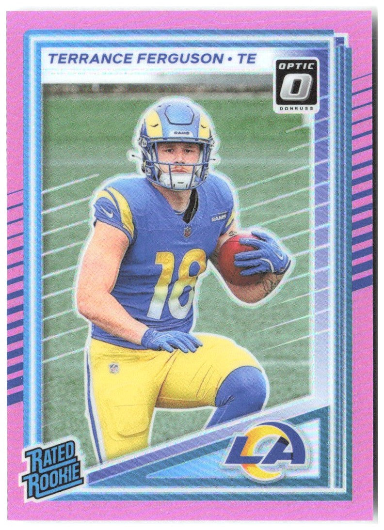 Terrance Ferguson Donruss - Optic Rated Rookies Pink 323 2025 Los Angeles Rams