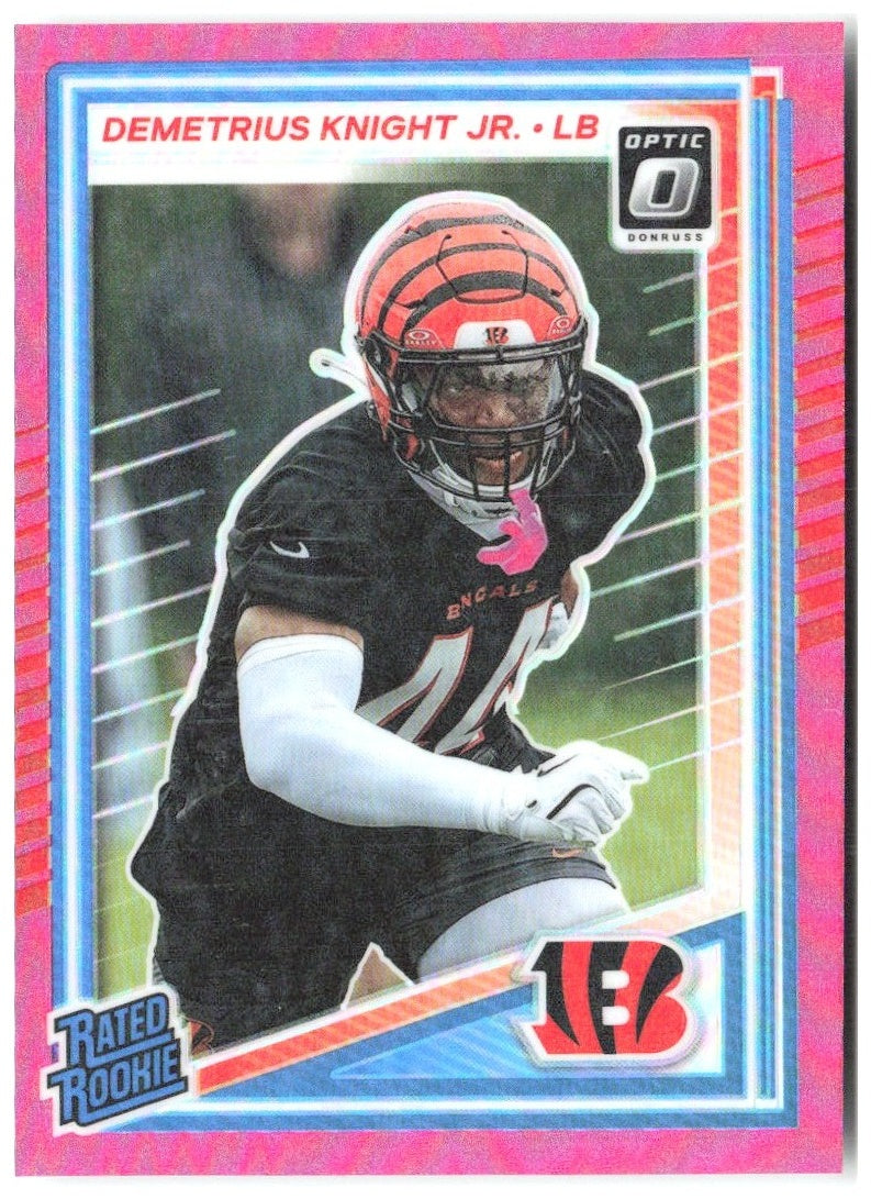 Demetrius Knight Jr. Donruss Optic - Pink 296 2025 Cincinnati Bengals