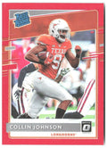 Collin Johnson Chronicles Draft Picks Optic Rated Rookies Red 13 2020 Longhorns