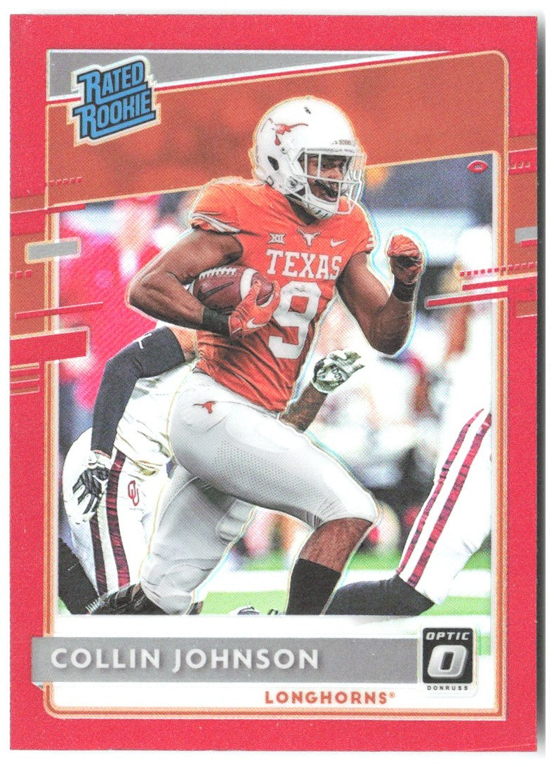 Collin Johnson Chronicles Draft Picks Optic Rated Rookies Red 13 2020 Longhorns