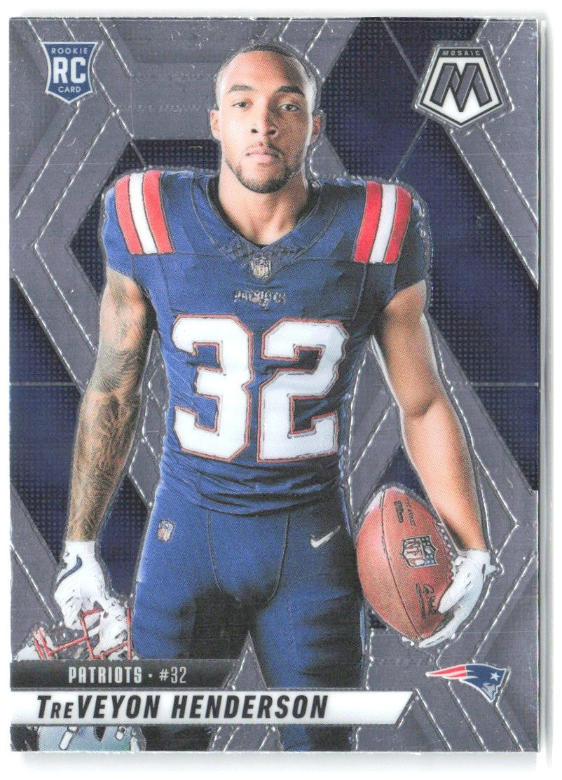 TreVeyon Henderson Panini Mosaic 278 2025 New England Patriots RC