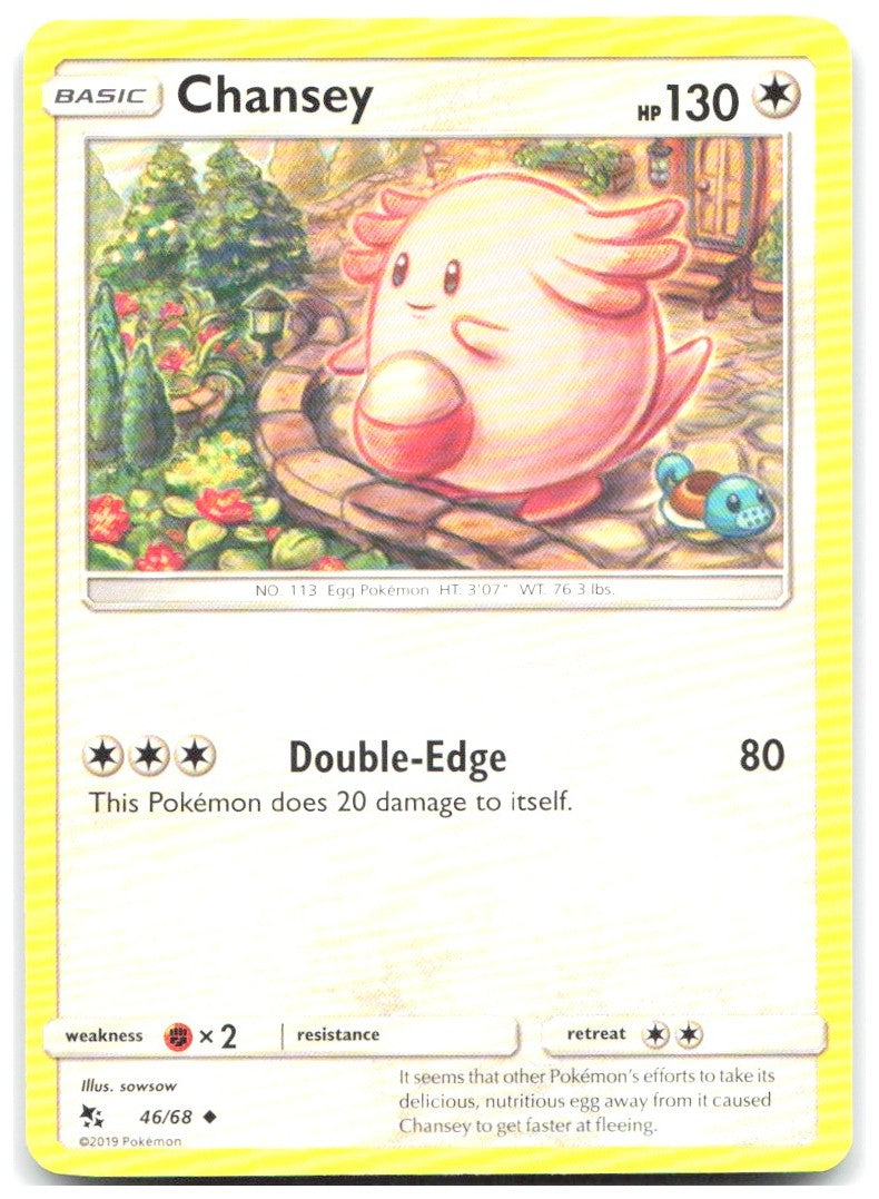 Chansey Uncommon Hidden Fates 46/68 NM sowsow