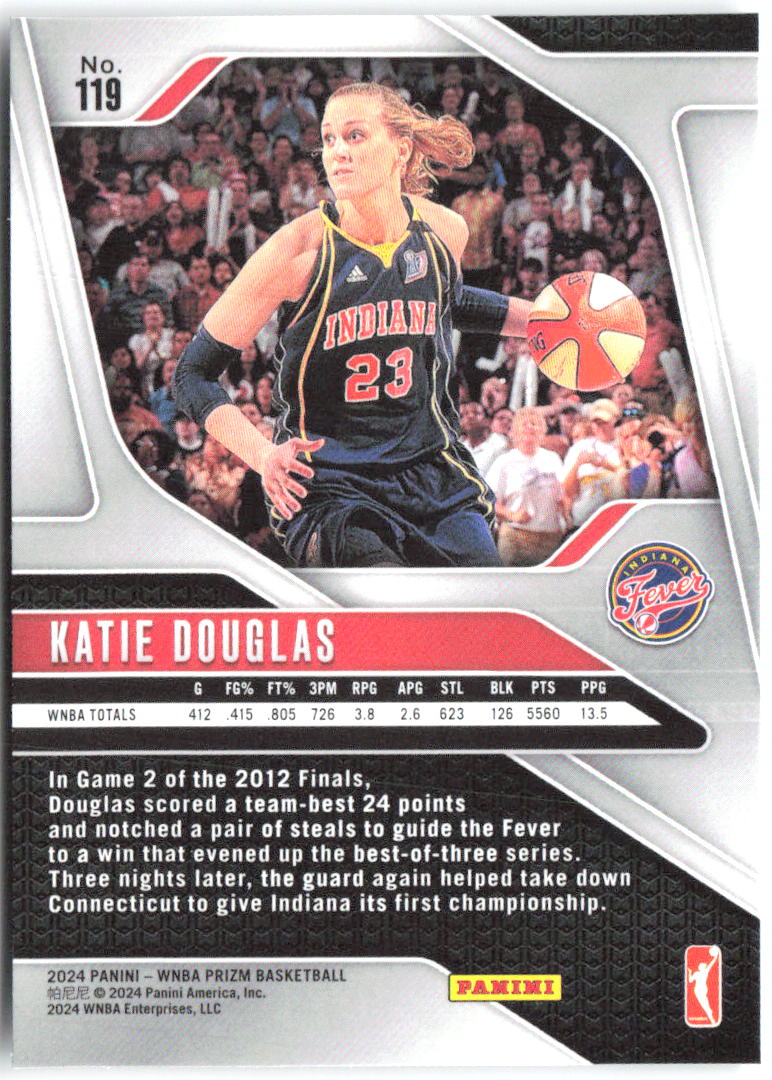 Katie Douglas Panini Prizm WNBA 119 2024 Indiana Fever