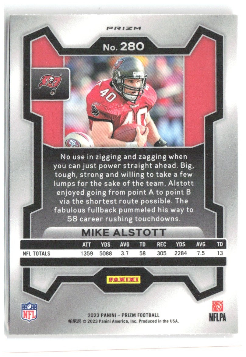 Mike Alstott Panini Prizm - Lazer 280 2023 Tampa Bay Buccaneers