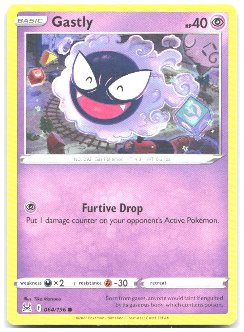 Gastly Common SWSH11 Lost Origin 064/196 NM Tika Matsuno