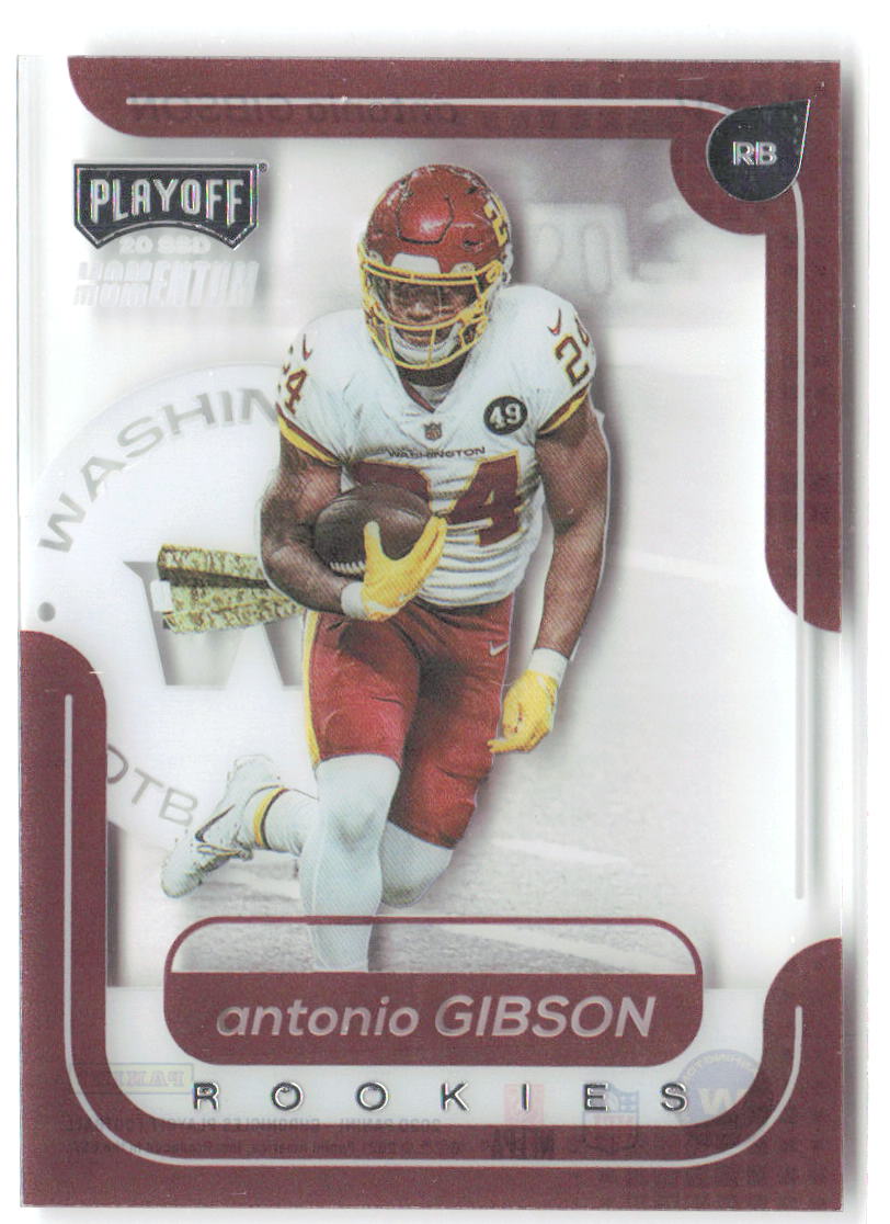 Antonio Gibson Panini Chronicles - Playoff Momentum SSD Rookies M-17 2020