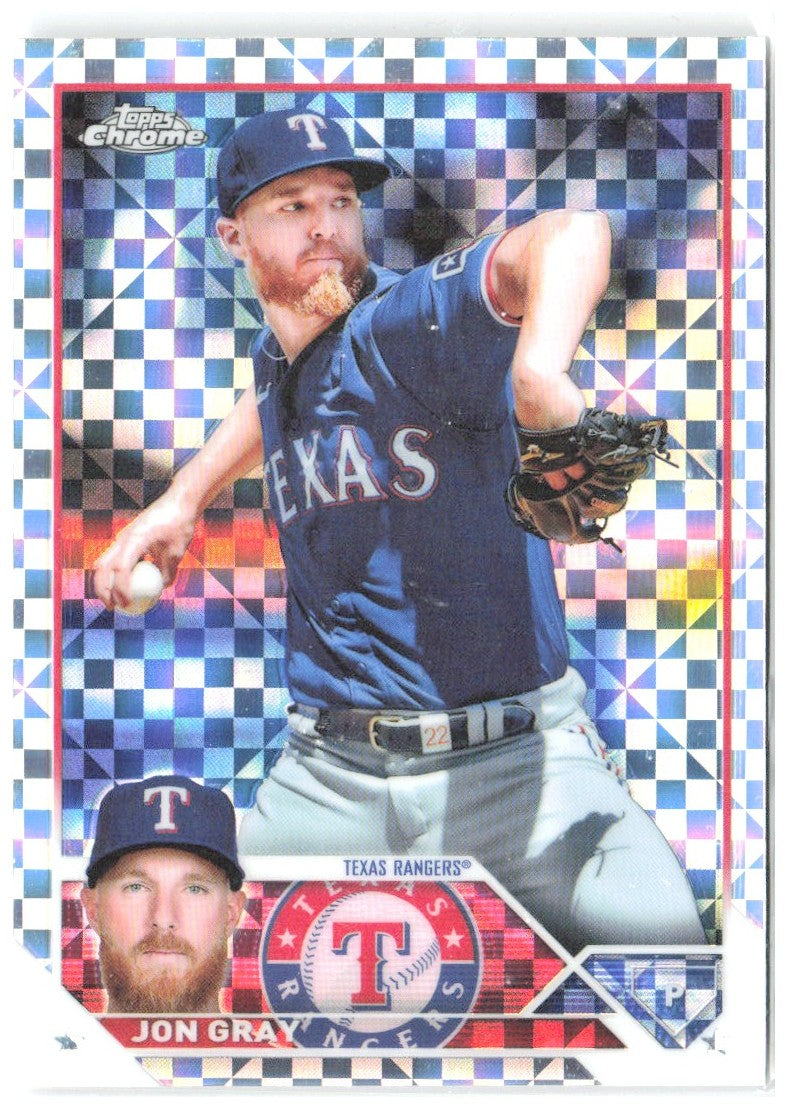 Jon Gray Topps Chrome - X-Fractors 127 2023 Texas Rangers