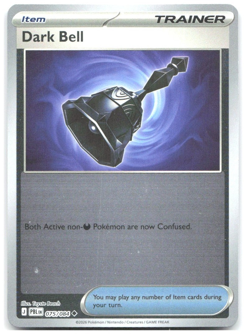 Dark Bell Reverse Holo Uncommon ME05 Pitch Black 075/084 NM Toyste Beach