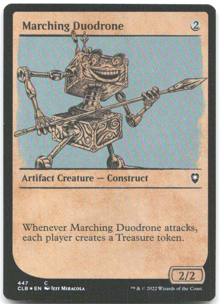 Marching Duodrone Showcase Foil C Commander Battle for Baldur's Gate 447 NM