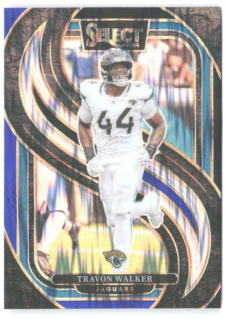 Travon Walker Select - Black & Blue Prizm Shock 197 2024 Jacksonville Jaguars