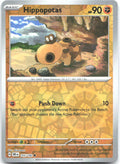 Hippopotas Reverse Holo Common SV10 Destined Rivals 105/182 NM Fujimoto Gold