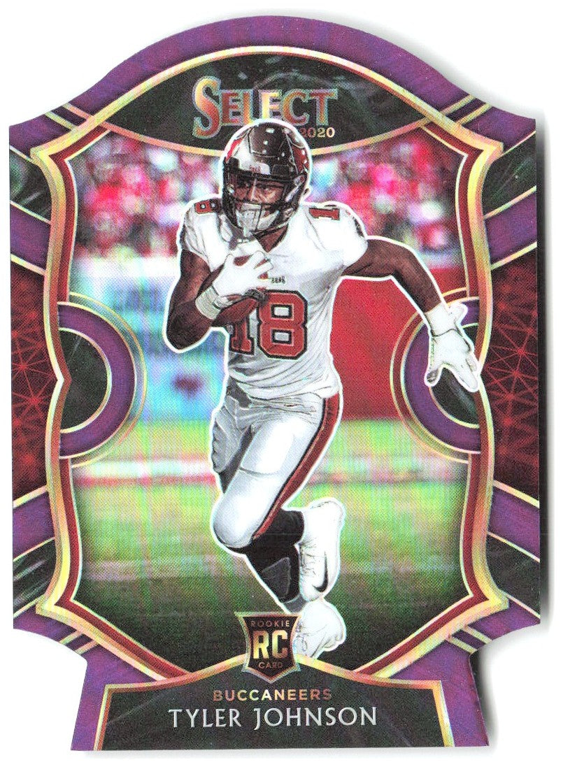 Tyler Johnson Panini Select - Purple Prizm Die Cut 85 2020 Tampa Bay Buccaneers