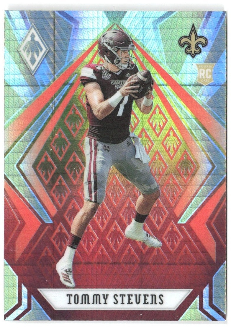 Tommy Stevens Panini Phoenix - Fire Burst 188 2020 New Orleans Saints